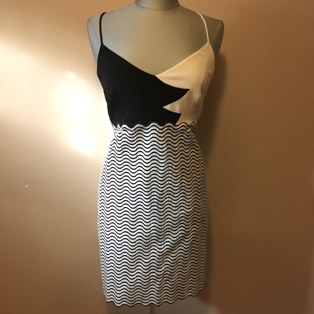 Giorgio Armani Women’s Cocktail Dress White&Black Size 46